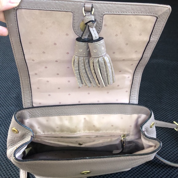 Kate Spade pebbled leather backpack purse, taupe - Picture 6 of 9